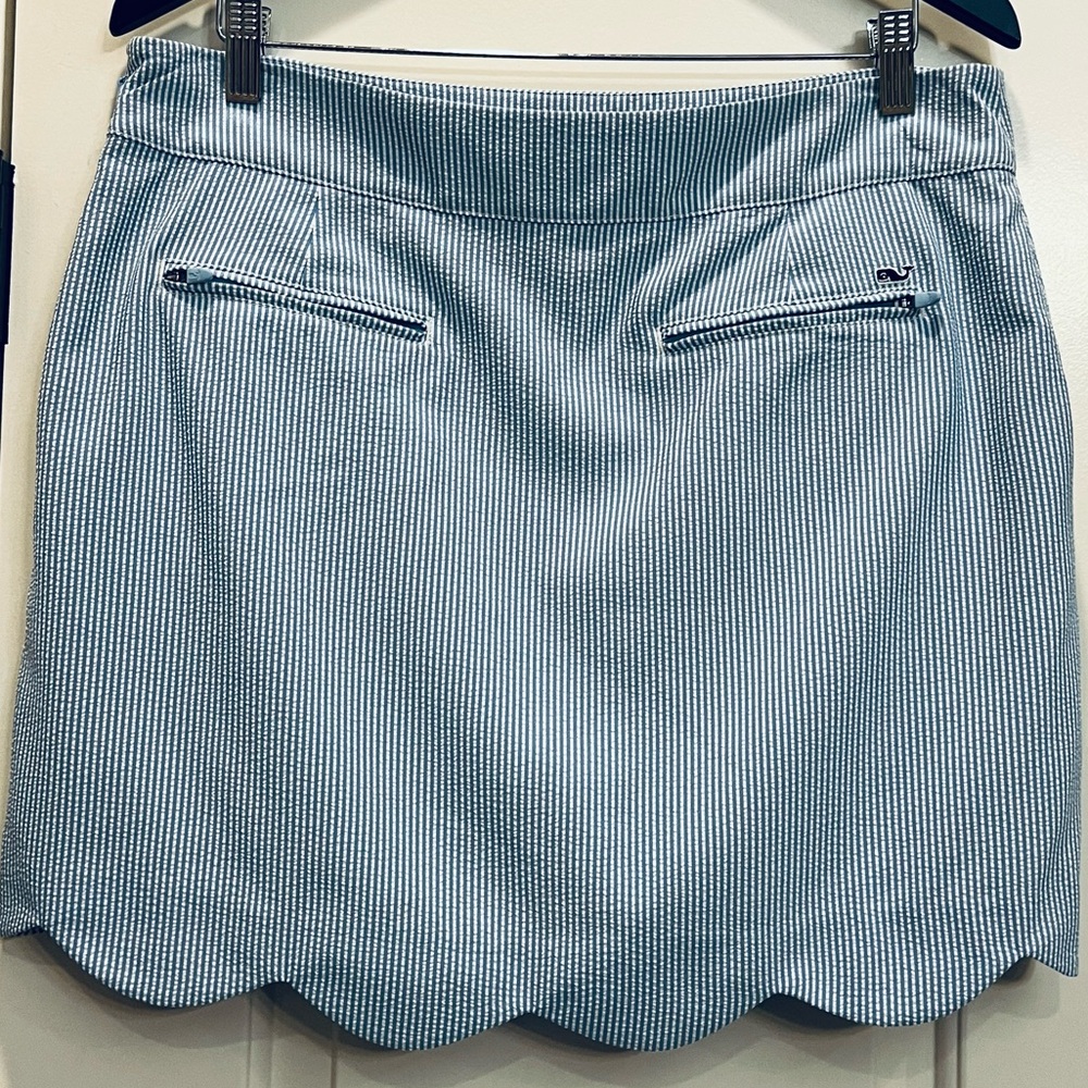 Vineyard Vines Seersucker Scallop Skirt - Picture 3 of 8